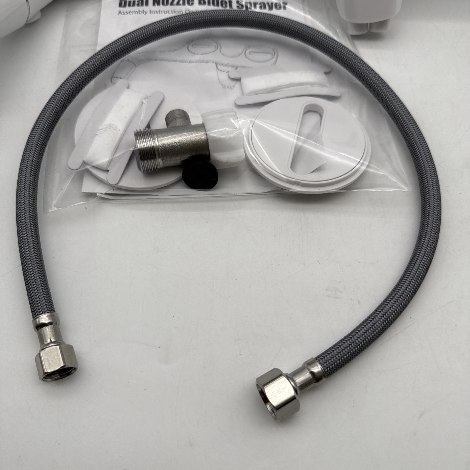 SAMODRA Bidet Attachment Ultra-Slim Toilet Seat Attachment Dual Nozzle Bidet Adj