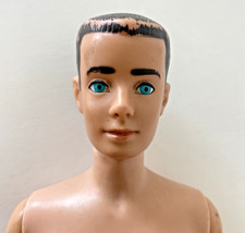 Vintage 1960 Ken Doll Barbie Brown Hair MCMLX Patent Mattel w/ Beach Shirt