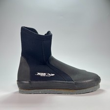 MDA Guam USA Black High Top Neoprene Water Scuba Dive Zipper Boots Womens Size 6
