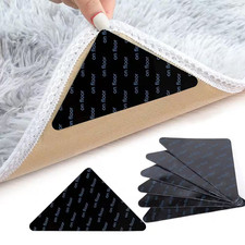 Rug Pads Grippers Carpet Tape 16 Pcs Non Slip Rug Tape for Hardwood Floors and T