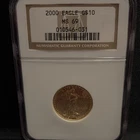U.S. Mint 2000 American Eagle $10 Gold 1/4 oz .9167 NGC MS69 010546-031