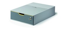 Lockable Grey Desktop Storage Drawer Unit With Colorful Organizing Drawers
