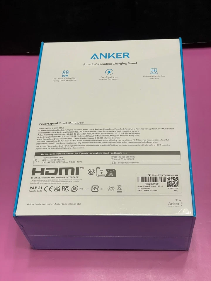 Anker 575 USB-C Docking Station 13-in-1 Triple Display 85W PD New Sealed - Image 3 of 4
