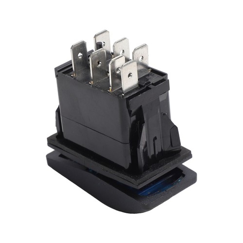 Interrupteur à bascule LED bleu facile à installer pour voitures camping-car e - Photo 9 sur 12