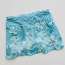 Athleta Girl Tie Dye Skort Size M 8-10 Blue Athletic Running Tennis