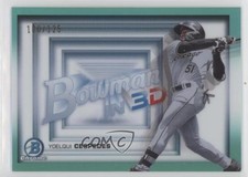 2022 Bowman Bowman in 3-D! Aqua Refractor 100/125 Yoelqui Cespedes #B3D-8 0h6q