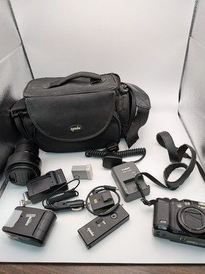 Canon PowerShot G10 14.7MP  Digital Camera Kit Bundle Loaded Travel Bag Tested