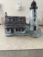 Byron Molds Hand Painted Ceramic Lighthouse