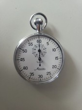 Stoppuhr Minerva Patent Swiss 70er Jahre Bayer Werk-Leverkusen