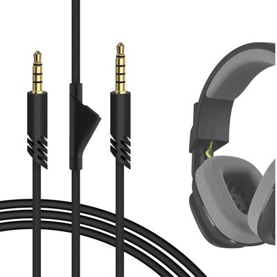 GEEKRIA Audio Cable Compatible with Astro A10 Gen 2, A10, A30, A40, Black 