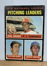 1971 Topps - League Leaders Bob Gibson, Fergie Jenkins, Gaylord Perry #70