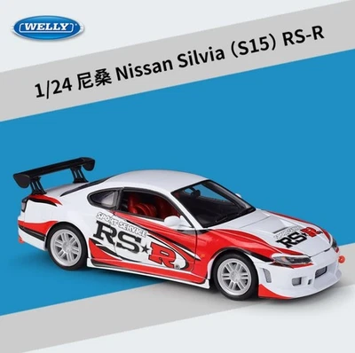 Nissan Silvia S15 RSR 1:24 Scale Diecast Car Welly Model Vehicle - Bild 1 von 4