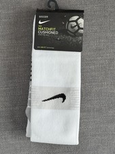 NIKE Youth Matchfit Over The Calf Soccer Socks Youth Small 3Y-5Y White/NavyNEW