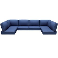Outdoor Cushions Set Of 14 For 7 Pieces Sectional Rattan Conversation Sets
