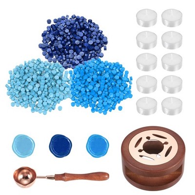 Wax Seal Kit, 300pcs, Blue/Glossy/Sapphire, For Car