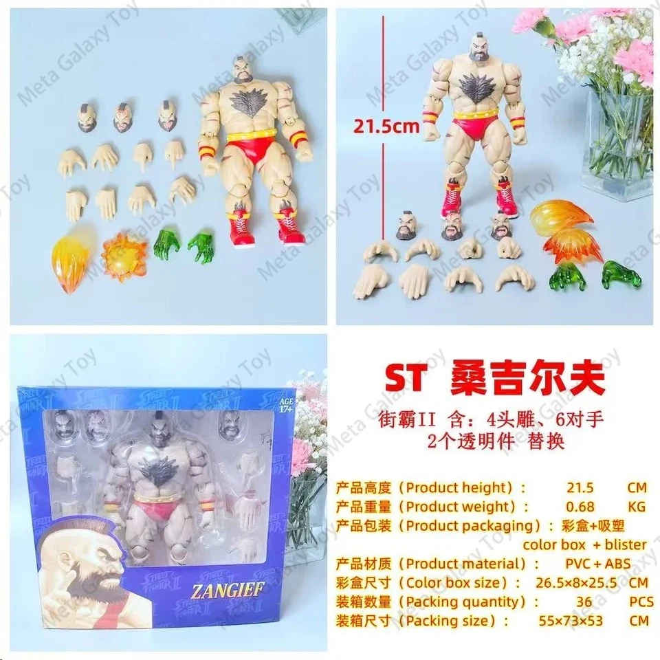 Storm Toys 1/12 ZANGIEF Street Fighter 2 Series Action Figure Full Set 6" Fig - Image 4 of 4