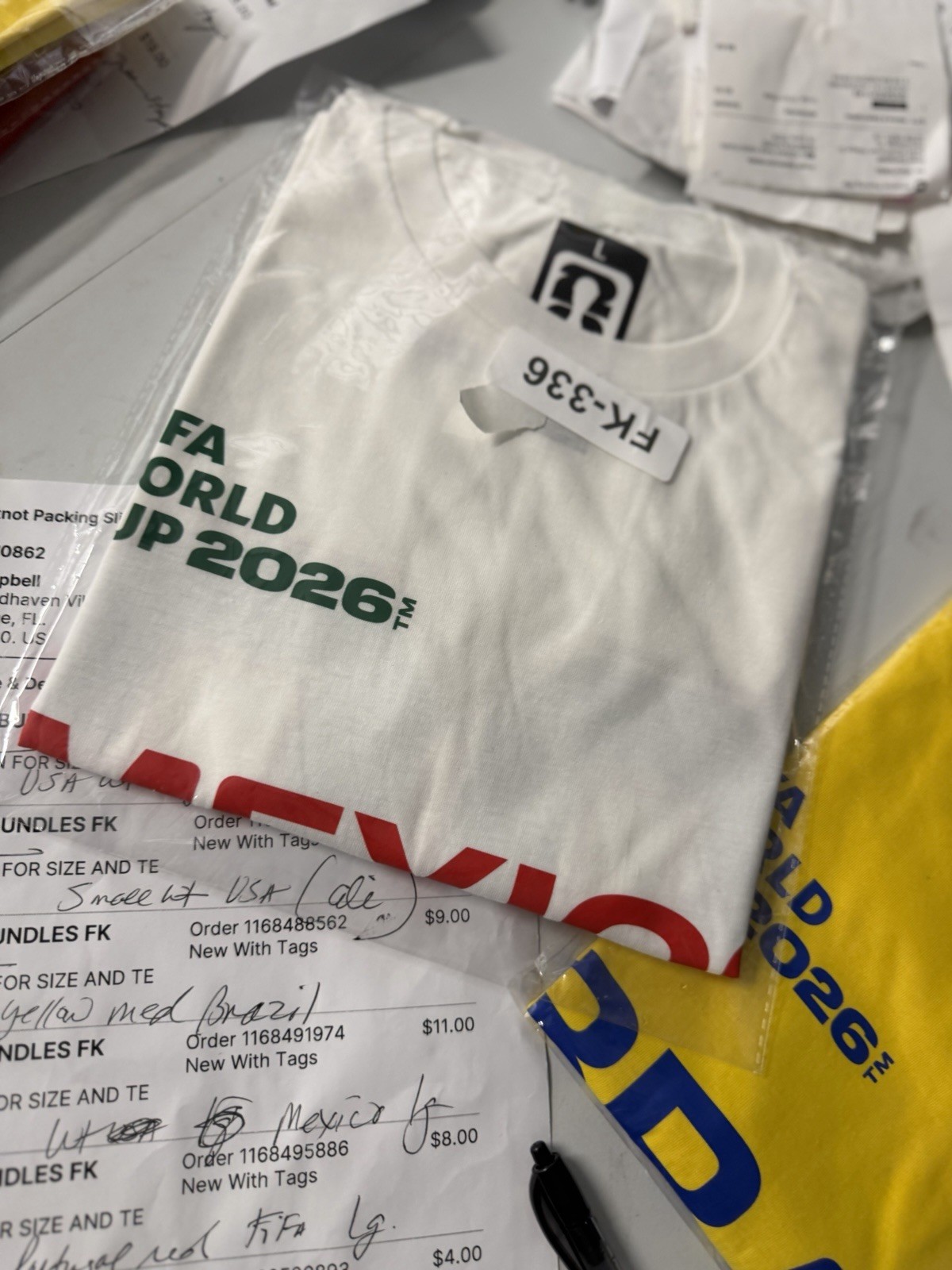 Fifa Large White Mexico Soccer T-Shirt New In Package
