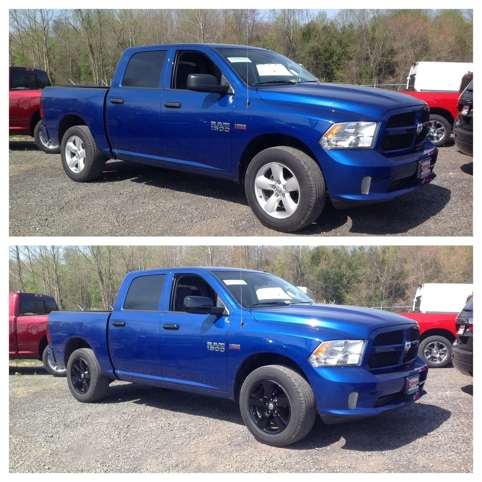 One Single 2013 - 2018 道奇 RAM 1500 20 英寸亮面黑色车轮皮肤 # IMP-361BLK 全新 — 第 3/3 张图片