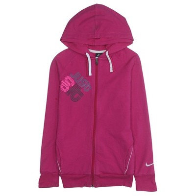 Nike Hoodie Damen rosa Full Zip Dri-FIT S Baumwollmischung