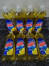 8 Ajax Ultra LEMON Scent Dishwashing Liquid Dish Soap Dish Soaps 12.4 FL oz. NEW