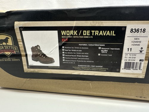Red Wing Irish Setter Stiefel Herren Größe 11 Ely Stahlkappe UltraDry Wasserdicht 83618 - Bild 10 von 10