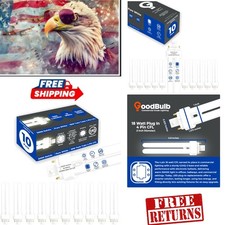 Compact Fluorescent 18W Light Bulbs - 10 Pack, 1200 Lumens for Indoor Use