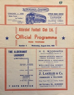 Aldershot v Bristol Rovers Div 3 (S) 1950/51