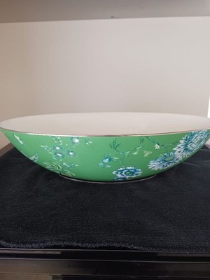 Wedgwood Jasper Conran ovale Schale Dunham grün Chinoiserie Bone China UK