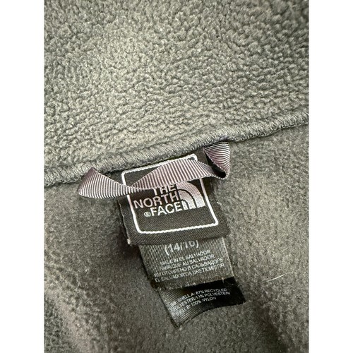 The North Face Jacket Girls M (14/16) Gray Pink Fleece Full Zip Outdoors - Picture 4 of 4
