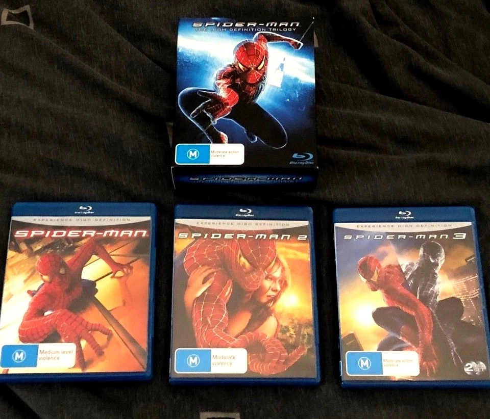 Spider-Man The High Definition Trilogy BluRay Boxset - Like New!! - Image 2 of 2