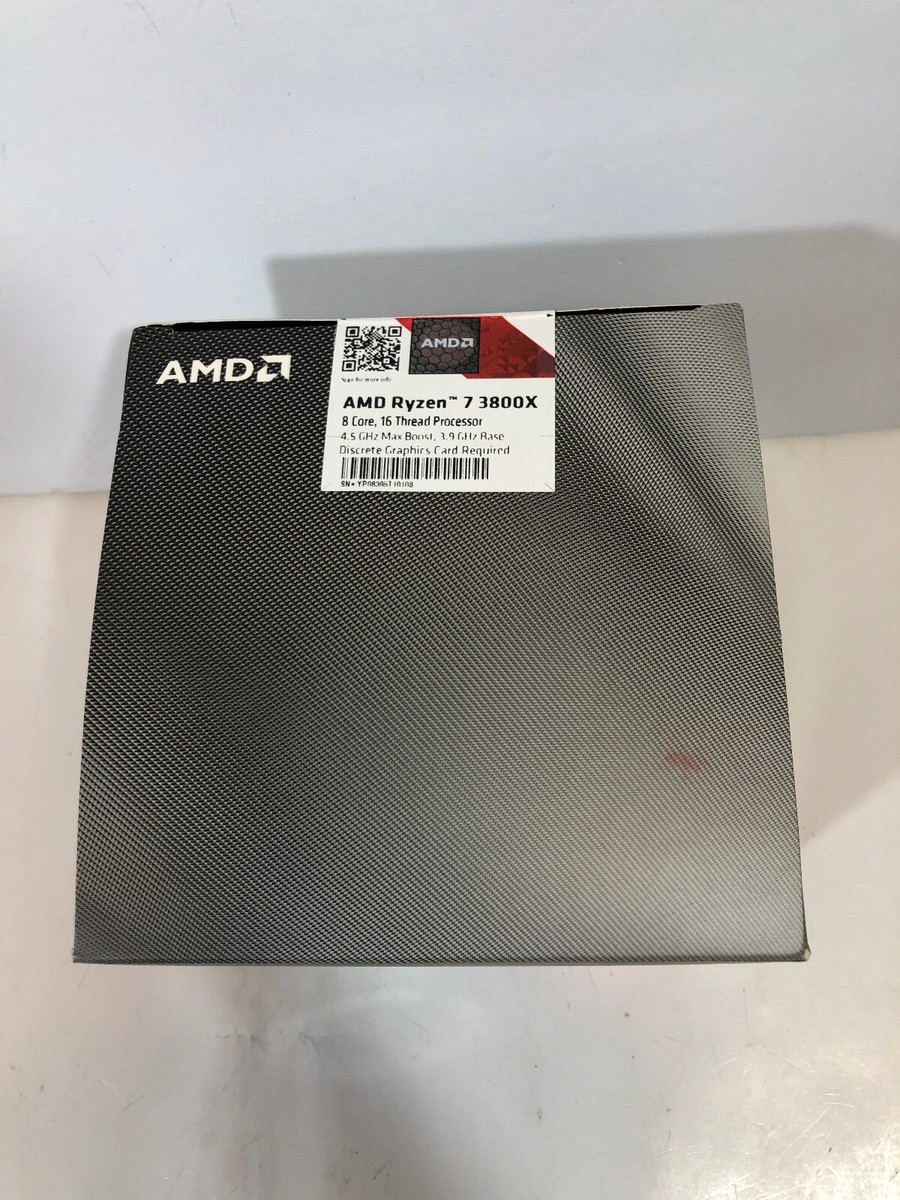 AMD Ryzen 7 3800X Processor (3.9GHz, 8 Cores, Socket AM4 AMD Ryzen 7 3800X Processor (3.9GHz, 8 Cores, Socket AM4