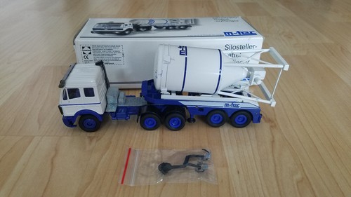 Piatto silo Mercedes Benz m-tec Maxit treno silo autoarticolato Conrad 1:50 IMBALLO ORIGINALE - Foto 2 di 3