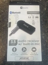K531L iHome Bluetooth Wireless Audio Receiver Adapter W/Mic 3.5MM USB Connection