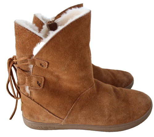 Botas Koolaburra By UGG para Mujer Shazi Cortas Gamuza Punta Cerrada Tobillo Clima Frío - Imagen 7 de 13