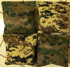 Cornhole Bags, corn hole Green Digital /High Contrast Camo Set of 8 free ship