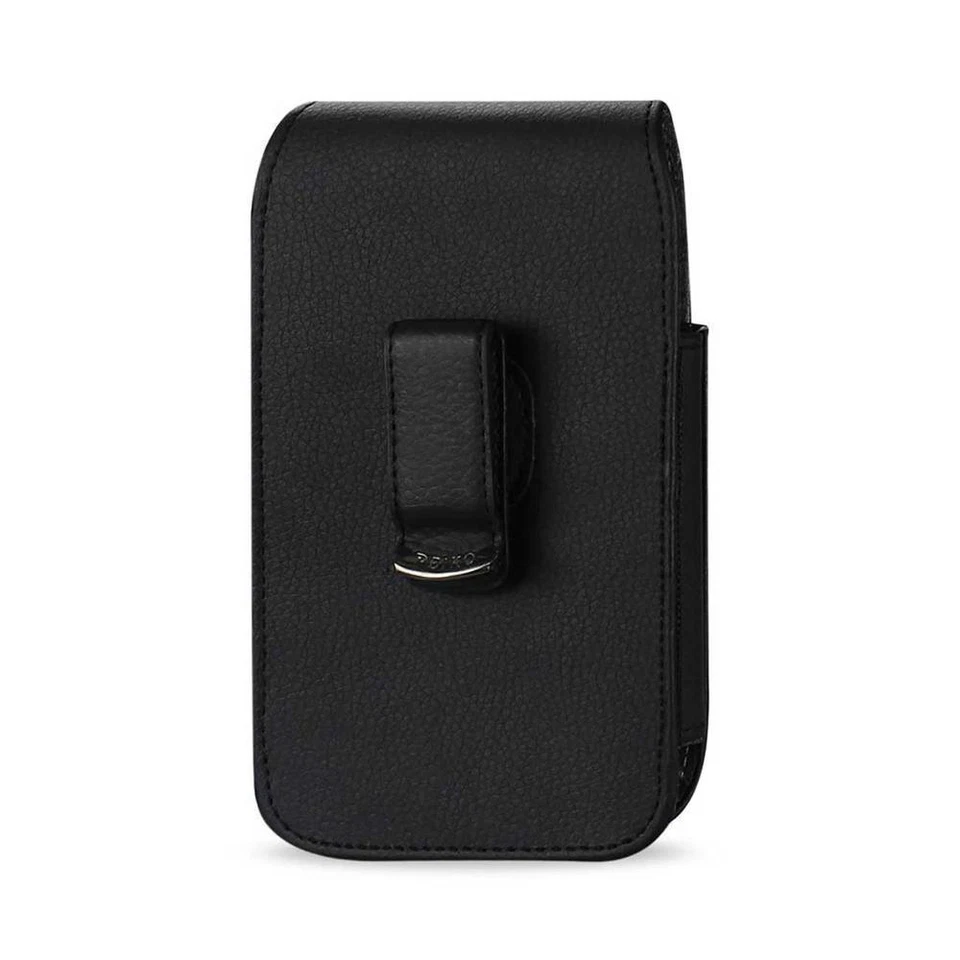 Vertical Full Leather Apple iPhone 7/8/6s Pouch Black Belt Clip Wallet Case - Image 3 of 4
