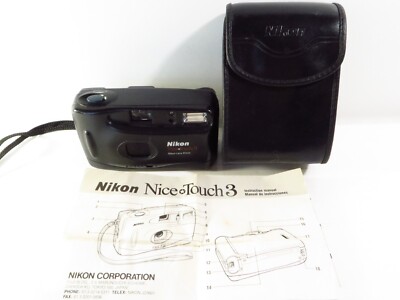 Nikon Nice Touch 3 Point & Shoot Film Camera w/ Original Case and User Manual