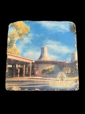 Vintage Las Vegas Country Club ArtandStone Tumbled Marble Coaster