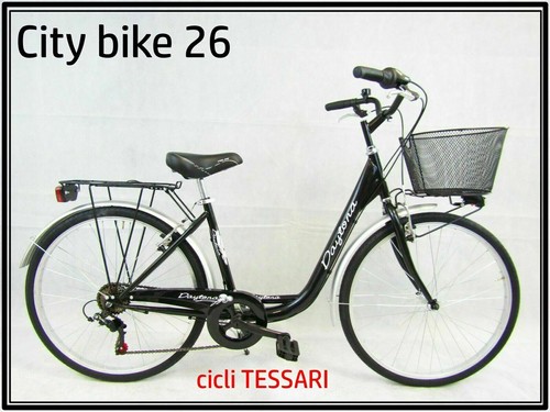 bicicletta donna bici da passeggio city bike 26 cambio 6 velocita' telaio  basso | eBay