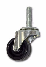 1 5/8" Stem Caster w/ Polypropylene Wheel  3/8" x 1 1/2" stem