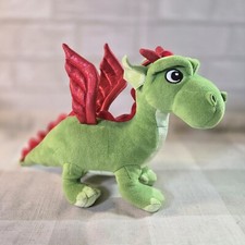 Aurora World Legoland Green Plush Dragon Stuffed Toy 12"
