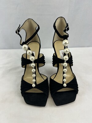 パール装飾★Jimmy Choo AURA 95 スエード サンダル ブラック s-l400.jpg