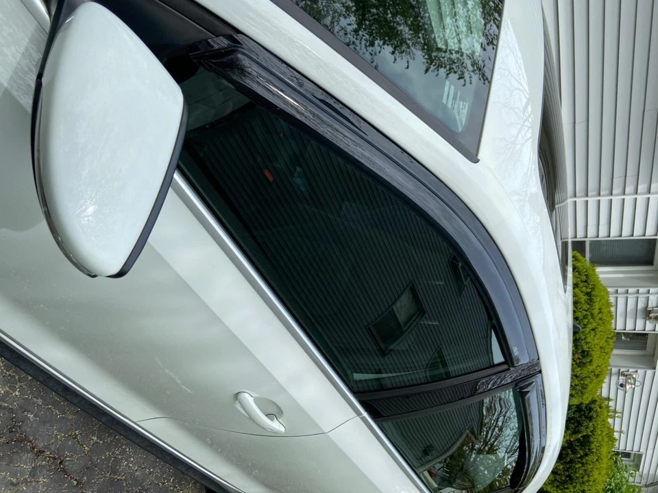 AVS 3M Stick On Rain Guard Vent Visors for 11-18 VW Volkswagen Jetta Made in USA - Image 2 of 4