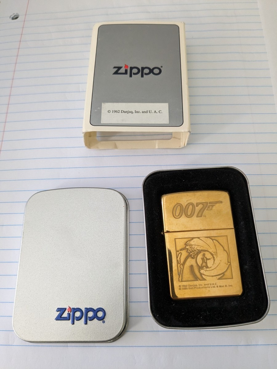 007 James Bond Solid Brass Tornado Zippo 1996 Rare | eBay