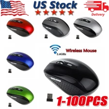  Wireless Optical Mouse Mice 2.4GHz USB Receiver For Laptop PC Computer DPI lot