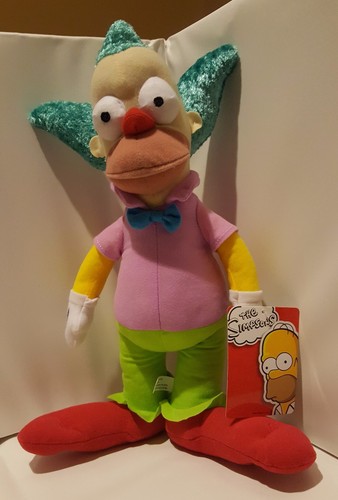 krusty the clown from the simpsons- 14" plush doll