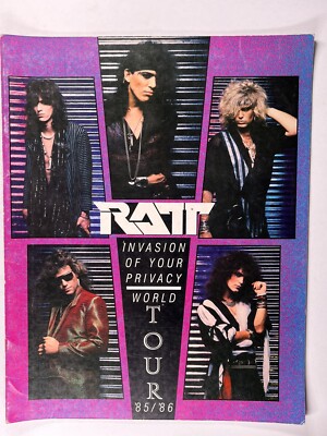 RATT Original Programm Invasion Of Your privacy Tour Ca. 1985/1986