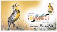AO-4882-1, 2014, Songbirds, First Day Cover, Add-on Cachet, Digital Color Postma