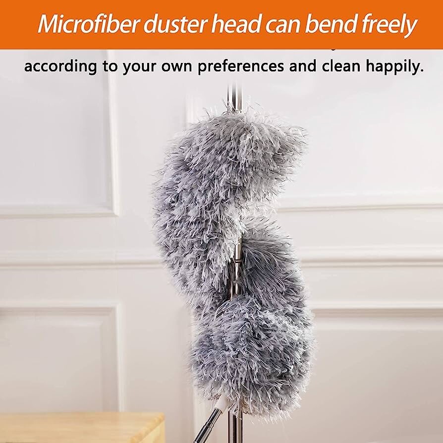 Dusters for Cleaning High Ceiling Fan, Newliton Microfiber Feather