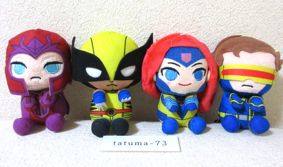 MARVEL & you mascot Mini Plush Magneto Wolverine Cyclops Jean Grey